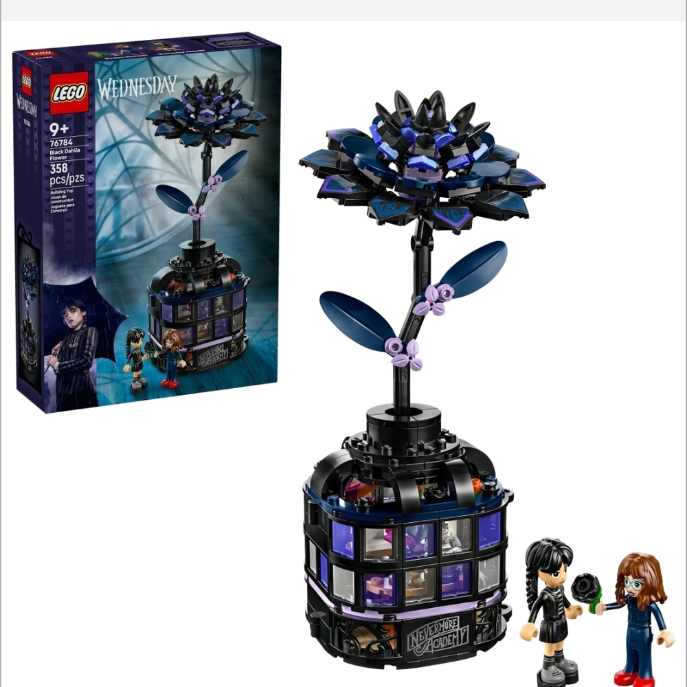LEGO Wednesday Black Dahlia Flower (76784)